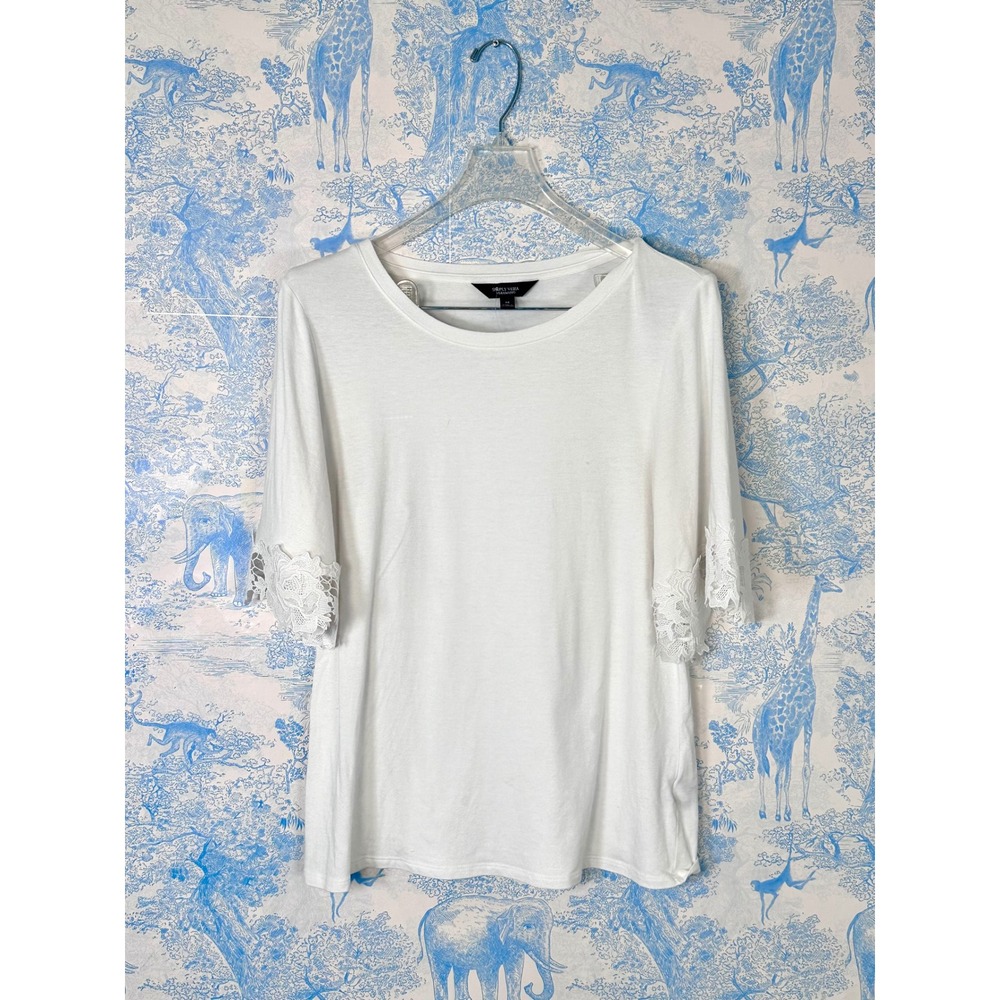 💐Cottagecore Basic ~ White Lace Top Coquette ~ Balletcore ~ Romantic Vera Wang